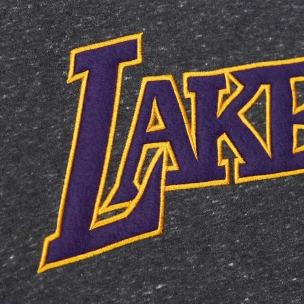 Кофта Los Angeles Lakers Mitchell & Ness Black Out Collection Snow Washed Vintage Logo - Black