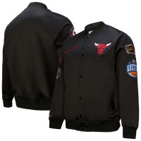 Куртка Chicago Bulls Black Hardwood Classics Blackout Collection Satin