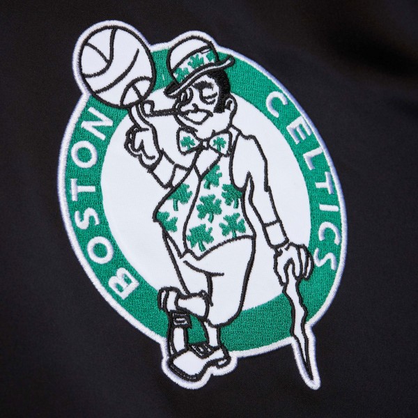 Кофта на молнии Boston Celtics Hardwood Classics Blackout Collection Satin - Black