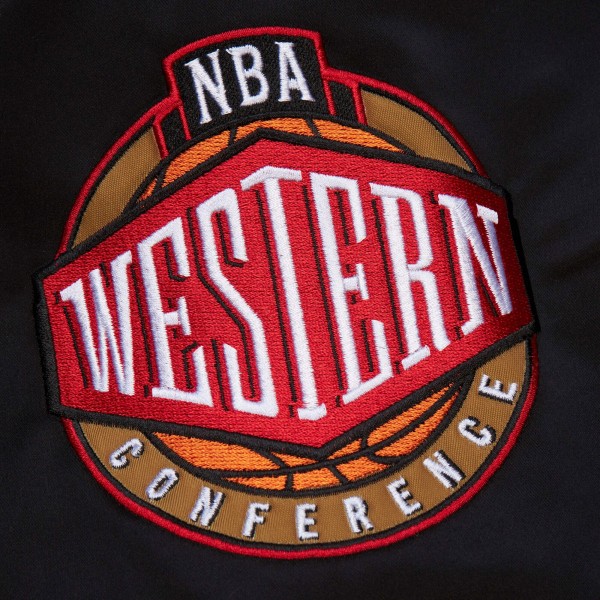 Куртка на кнопках Golden State Warriors Mitchell & Ness Black Blackout Collection Vintage Satin