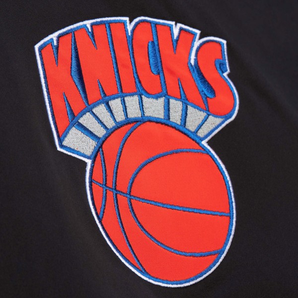 Кофта на молнии New York Knicks Hardwood Classics Blackout Collection Satin - Black