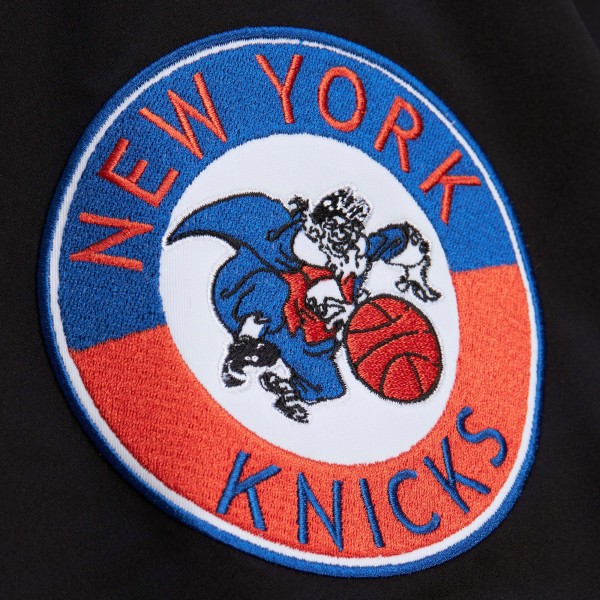Кофта на молнии New York Knicks Hardwood Classics Blackout Collection Satin - Black