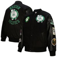 Бомбер Boston Celtics Mitchell & Ness Hardwood Classics Blackout Collection Varsity - Black