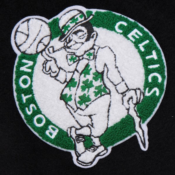 Бомбер Boston Celtics Mitchell & Ness Hardwood Classics Blackout Collection Varsity - Black