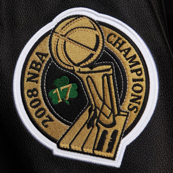 Бомбер Boston Celtics Mitchell & Ness Hardwood Classics Blackout Collection Varsity - Black