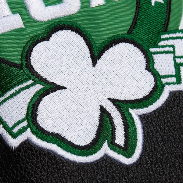Бомбер Boston Celtics Mitchell & Ness Hardwood Classics Blackout Collection Varsity - Black
