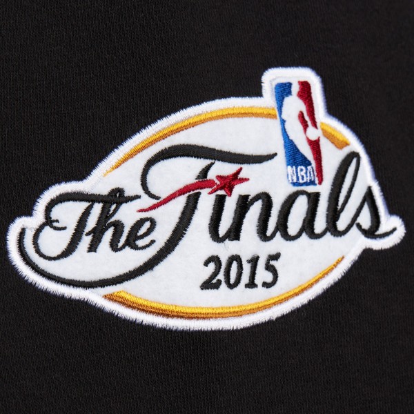 Golden State Warriors Mitchell & Ness Black Hardwood Classics Blackout Collection Pullover Hoodie