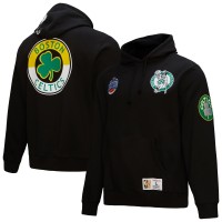 Толстовка Boston Celtics Mitchell & Ness Hardwood Classics Blackout Collection - Black