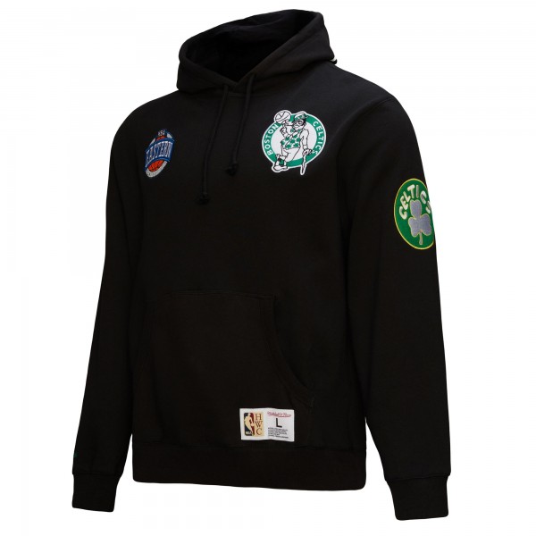 Толстовка Boston Celtics Mitchell & Ness Hardwood Classics Blackout Collection - Black