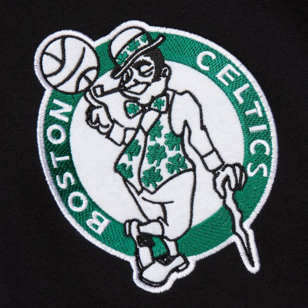 Толстовка Boston Celtics Mitchell & Ness Hardwood Classics Blackout Collection - Black