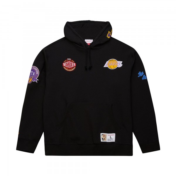 Толстовка Los Angeles Lakers Mitchell & Ness Hardwood Classics Blackout Collection - Black