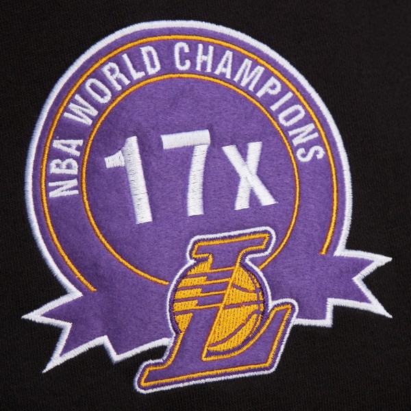 Толстовка Los Angeles Lakers Mitchell & Ness Hardwood Classics Blackout Collection - Black