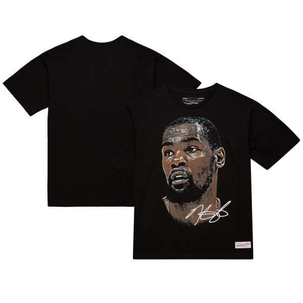 Футболка Unisex NBA Kevin Durant Mitchell & Ness Black Real Big Face Player