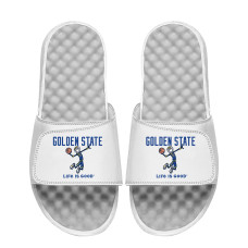 Детская Golden State Warriors ISlide White Life Is Good Slide Sandals