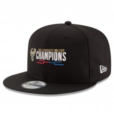 Бейсболка Milwaukee Bucks New Era Black 2024 NBA Cup Champions 9FIFTY Snapback