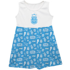 Детская Argentina National Team Vive La Fete Girls Impressions Artwork Tank Top Dress - Light Blue