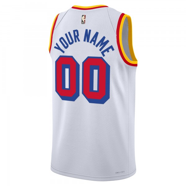Именная джерси Unisex Adult Golden State Warriors Nike White Swingman - Classic Edition