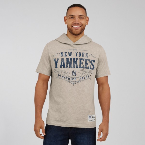 New York Yankees Darius Rucker Collection by Fanatics Tan Hooded T-Shirt