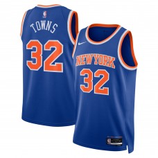 Джерси Unisex New York Knicks Karl-Anthony Towns Nike Blue Swingman - Icon Edition