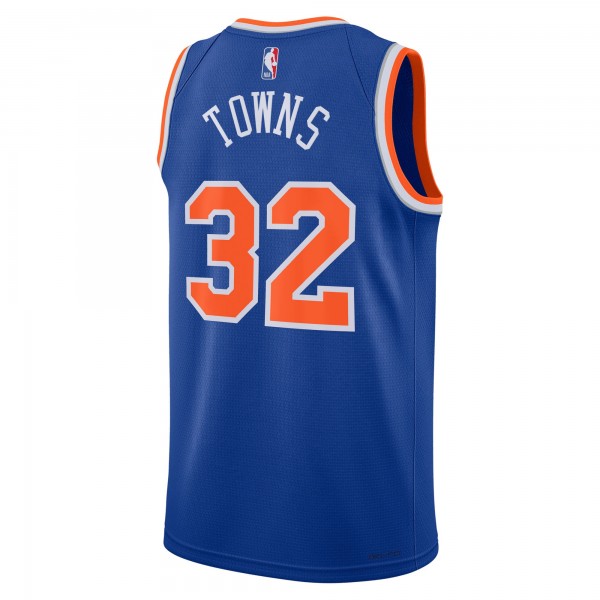 Джерси Unisex New York Knicks Karl-Anthony Towns Nike Blue Swingman - Icon Edition
