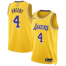 Джерси Unisex Los Angeles Lakers Dalton Knecht Nike Gold Swingman
