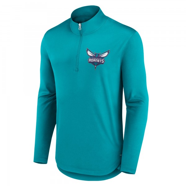 Кофта на короткой молнии Charlotte Hornets Aqua Lightweight