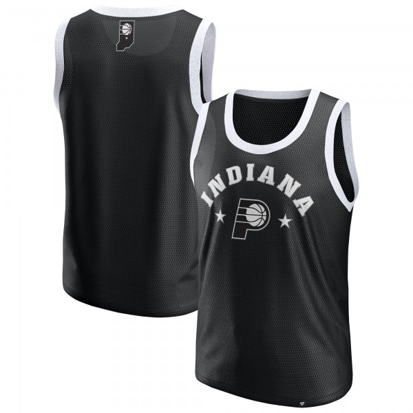Indiana Pacers Fanatics Black Mesh Tank Top