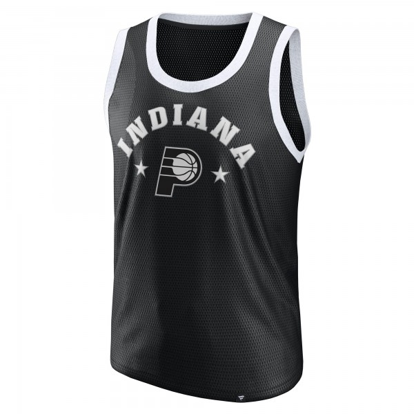 Indiana Pacers Fanatics Black Mesh Tank Top