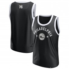 Philadelphia 76ers Fanatics Black Mesh Tank Top
