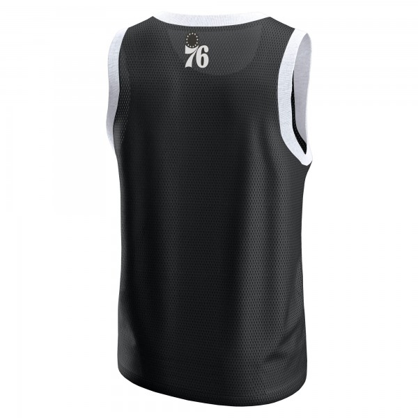 Philadelphia 76ers Fanatics Black Mesh Tank Top