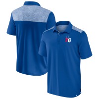 Philadelphia 76ers Fanatics Royal Iconic Brushed Blocked Polo