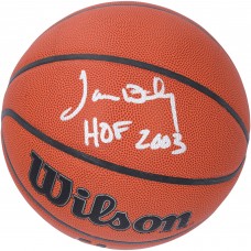 James Worthy Los Angeles Lakers Autographed Fanatics Authentic Wilson Authentic Series Indoor/Outdoor Basketball with HOF 2003 Inscription