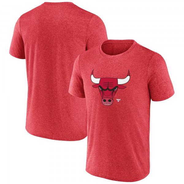 Футболка Chicago Bulls Heather Red Iconic Overtime