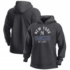 Толстовка New York Yankees Fanatics Heather Charcoal Fleece