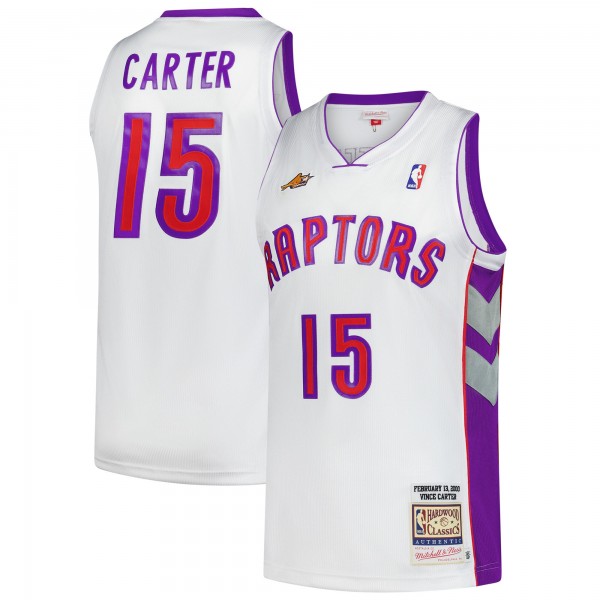 Джерси Toronto Raptors Vince Carter Mitchell & Ness White 2000 NBA All-Star Game Authentic