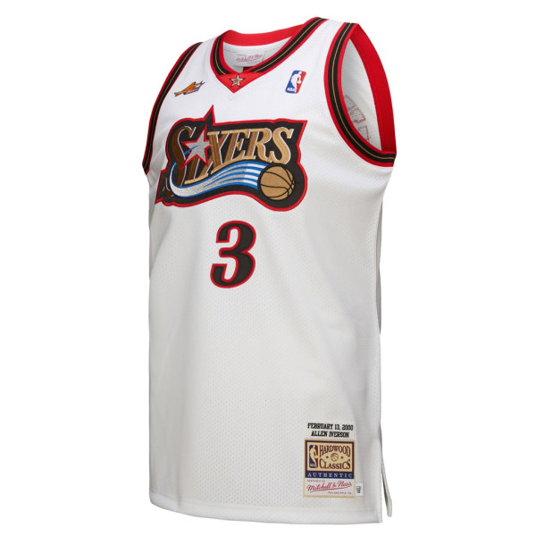 Джерси Philadelphia 76ers Allen Iverson Mitchell & Ness White 2000 NBA All-Star Game Authentic