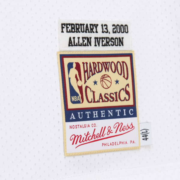 Джерси Philadelphia 76ers Allen Iverson Mitchell & Ness White 2000 NBA All-Star Game Authentic
