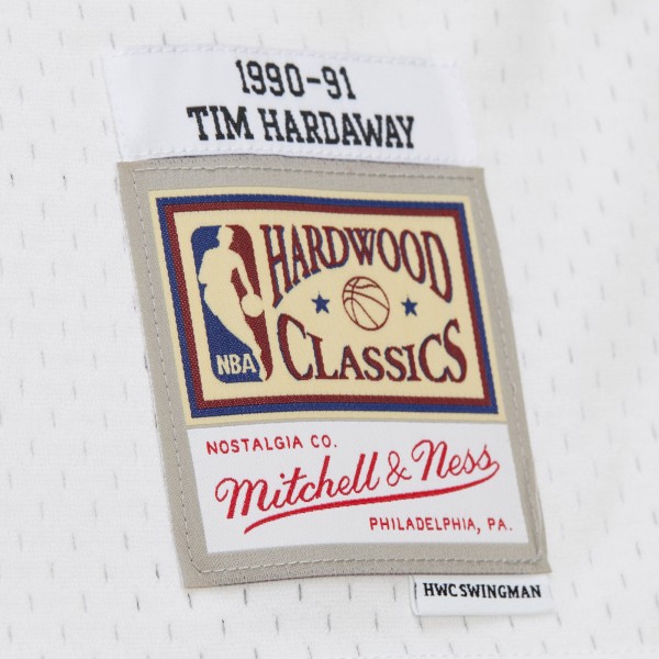 Джерси Golden State Warriors Tim Hardaway Mitchell & Ness White Hardwood Classics 1990/91 Swingman