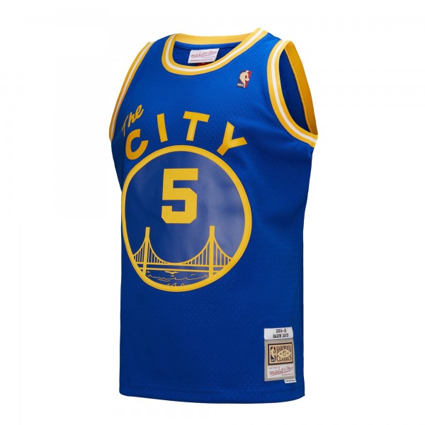 Джерси Golden State Warriors Baron Davis Mitchell & Ness Royal Hardwood Classics 2004/05 Swingman