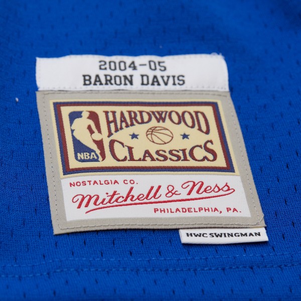 Джерси Golden State Warriors Baron Davis Mitchell & Ness Royal Hardwood Classics 2004/05 Swingman