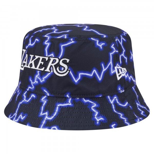 Панама Los Angeles Lakers New Era Black/Light Blue Summer Sun and Storm Reversible