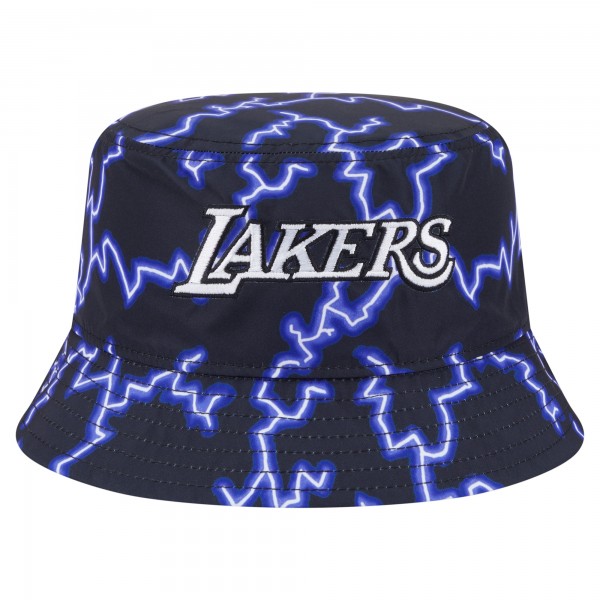 Панама Los Angeles Lakers New Era Black/Light Blue Summer Sun and Storm Reversible