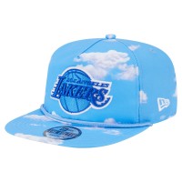 Бейсболка Los Angeles Lakers New Era Light Blue Head in the Clouds Golfer Rope