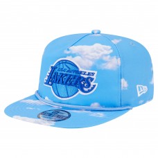 Бейсболка Los Angeles Lakers New Era Light Blue Head in the Clouds Golfer Rope