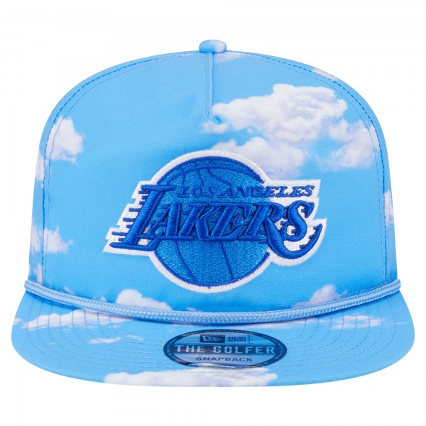 Бейсболка Los Angeles Lakers New Era Light Blue Head in the Clouds Golfer Rope