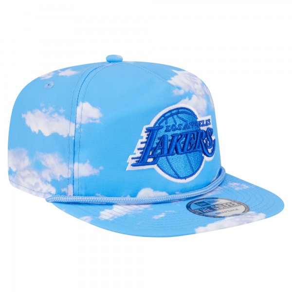 Бейсболка Los Angeles Lakers New Era Light Blue Head in the Clouds Golfer Rope