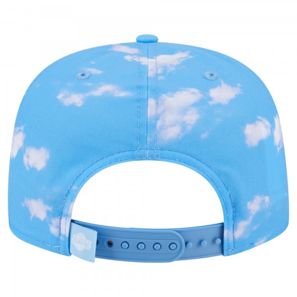 Бейсболка Los Angeles Lakers New Era Light Blue Head in the Clouds Golfer Rope