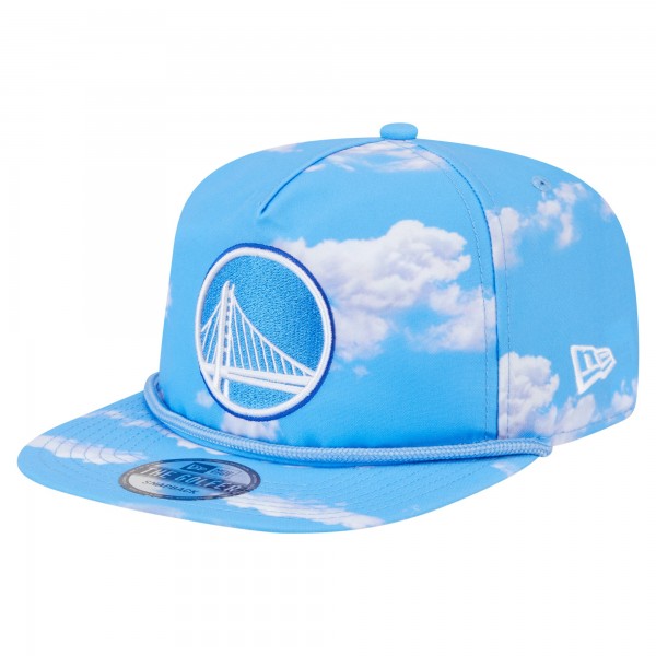 Бейсболка Golden State Warriors New Era Light Blue Head in the Clouds Golfer Rope