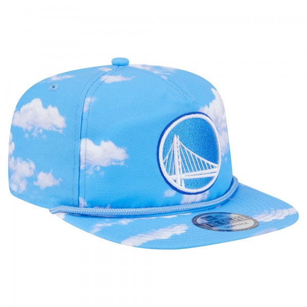 Бейсболка Golden State Warriors New Era Light Blue Head in the Clouds Golfer Rope
