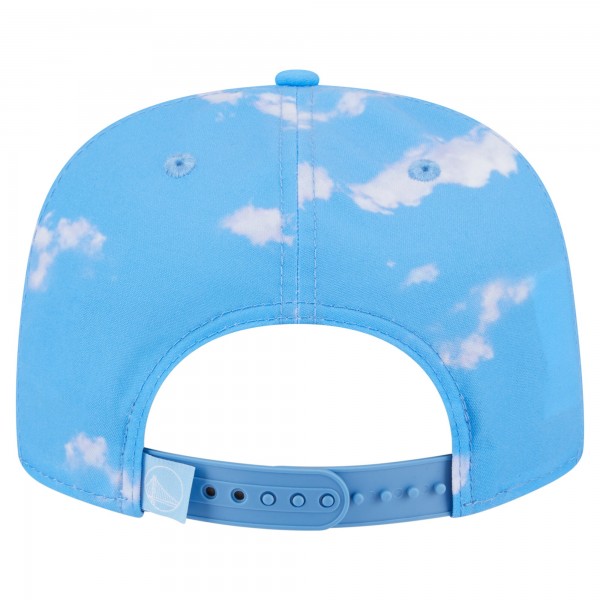 Бейсболка Golden State Warriors New Era Light Blue Head in the Clouds Golfer Rope